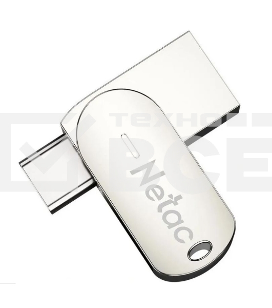 Флеш диск Netac U785 16Gb <NT03U785C-016G-30PN>, USB3.0+TypeC, металлическая