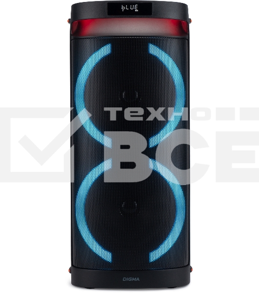 Минисистема Digma D-MC1750 черный 60Вт FM USB BT micro SD