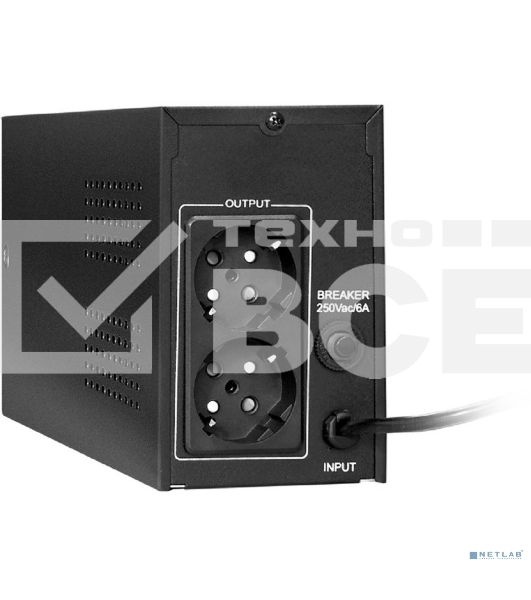 Источник бесперебойного питания ExeGate SpecialPro UNB-800.LED.AVR.EURO <800VA/480W, LED, AVR, 2 евророзетки, Black>