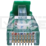 Патч-корд Suprlan 10-0156 UTP RJ-45 вил.-вилка RJ-45 кат.5E 0.5м зеленый LSZH 24AWG, фото 1
