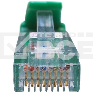 Патч-корд Suprlan 10-0156 UTP RJ-45 вил.-вилка RJ-45 кат.5E 0.5м зеленый LSZH 24AWG