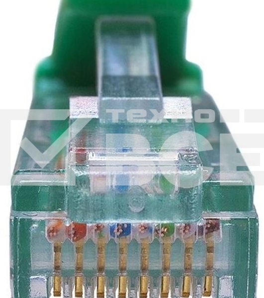 Патч-корд Suprlan 10-0156 UTP RJ-45 вил.-вилка RJ-45 кат.5E 0.5м зеленый LSZH 24AWG