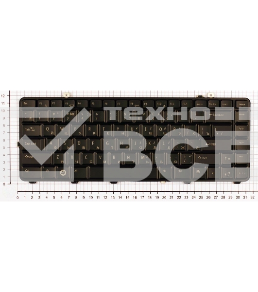 Клавиатура для ноутбука Dell Studio 15 1555 1557 1558 черная с подсветкой
