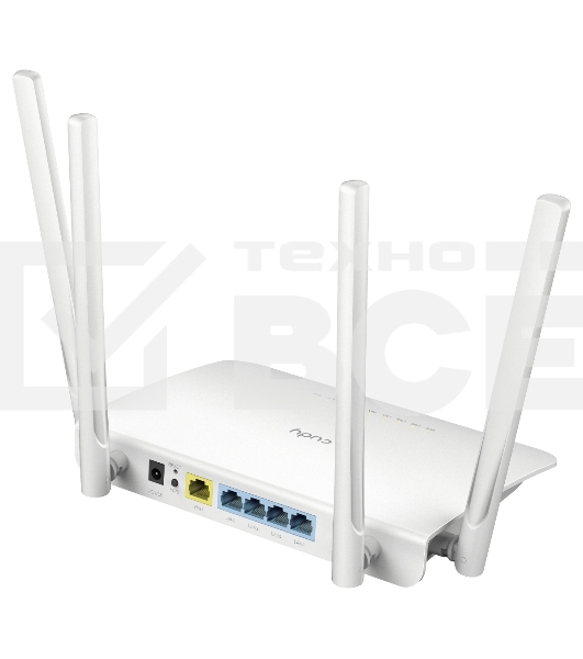 Роутер беспроводной Cudy WR1300 AC1200 10/100/1000BASE-TX/Wi-Fi белый