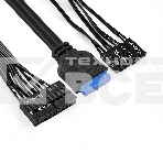 Компьютерный корпус Minitower ExeGate BAA-105U2-01-AAA350 (mATX, БП AAA350 с вент. 8см, 2*USB+2*USB 3.0, аудио, черный), фото11