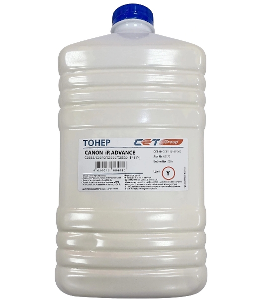 Тонер CET TF11Y для Canon iR ADVANCE C5535 Yellow, 500г/бут
