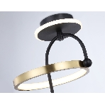 Светильник Ambrella light FL66424 BK/GD черный/золото 3000K/4200K/6400K 15W 240*220*347.7 (Без ПДУ), фото5