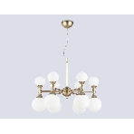 Люстра Ambrella light LH51050/12 GD/FR золото/белый матовый G9*12 max 28W D550*450, фото5
