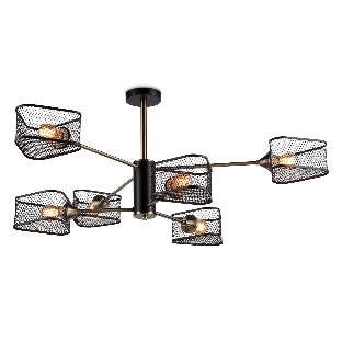 Светильник Ambrella light TR80172/6 SB/BK бронза/черный E27/6 max 40W D950*375