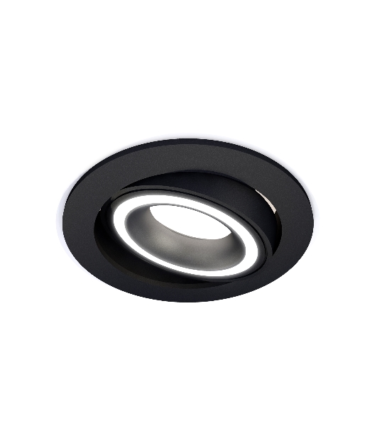Комплект встраиваемого поворотного светильника Ambrella light XC7652080 SBK/FR черный песок/белый матовый MR16 GU5.3 (C7652, N7111)