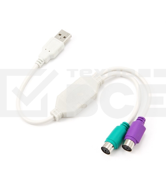 Переходник Gembird Конвертер с USB Am на 2xPS/2 UAPS12