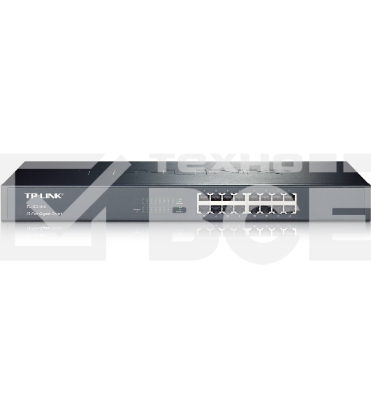 Коммутатор TP-Link SMB TL-SG1016 Коммутатор 16-port Gigabit Switch, 1U 19-inch rack-mountable steel case