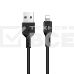 Кабель USB 2.0 hoco X13, AM/Lightning M, черный, 1м, фото2