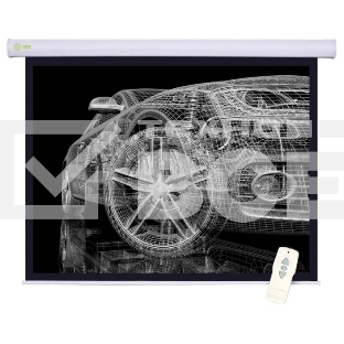 Экран Cactus 150x150см Motoscreen CS-PSM-150x150 1:1 настенно-потолочный рулонный белый (моторизованный привод)