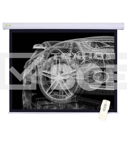 Экран Cactus 150x150см Motoscreen CS-PSM-150x150 1:1 настенно-потолочный рулонный белый (моторизованный привод)