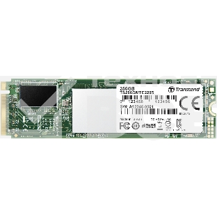 Накопитель SSD Transcend MTE220S SSD 256GB, 3D TLC, M.2 (2280), PCIe Gen 3.0 x4, NVMe, R3300/W1100, TBW 550