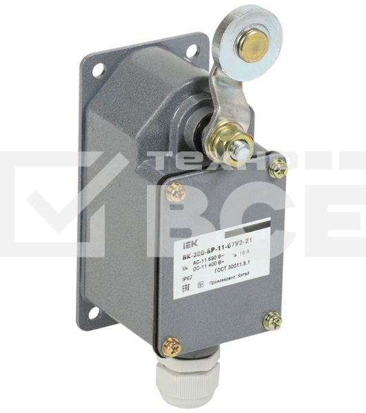 Выключатель концевой ВК-300-БР-11-67У2-21 IP67 ИЭК KV-1-300-1