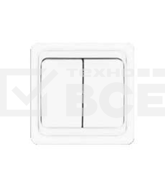 Выключатель 2-кл. СП Валери 10А IP20 бел. Universal В0023