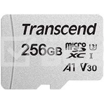Флеш карта microSD 256GB Transcend microSDXC Class 10 UHS-I U3, V30, A1, (SD адаптер), TLC, фото2