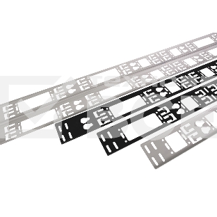 Вертикальный кабельный органайзер в шкаф, ширина 150 мм 42U (ВКО-М-42.150)