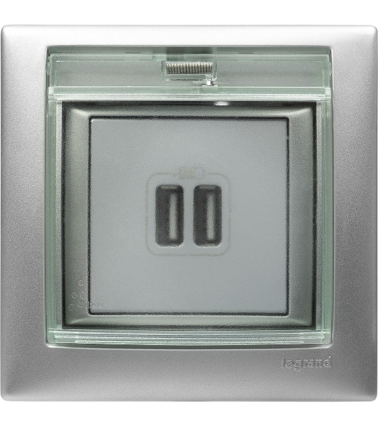 Розетка 2-ая USB | 770270 | Legrand Valena Алюминий