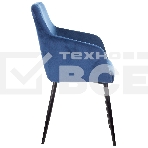 Кресло компьютерное Бюрократ CH-380F сапфировый Italia 17 на ножках металл черный, фото9