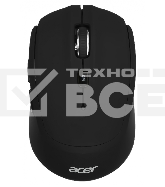 Мышь беспроводная Acer OMR040 черный, 1600 dpi, радиоканал, USB, кнопки - 6