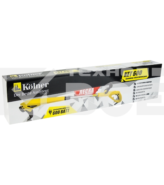 Триммер электрический KOLNER KET600 600Вт 12000 об/мин ш/скашив 250мм 1.6мм 1.7кг 220В