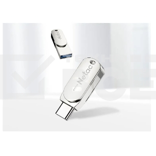 Флеш диск Netac U785 16Gb <NT03U785C-016G-30PN>, USB3.0+TypeC, металлическая