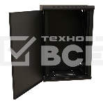Шкаф коммутационный WRline (WR-TW-1845-SR-RAL9004) настенный 18U 600x450мм пер.дв.металл 2 бок.пан. 60кг черный 370мм 908мм IP20 сталь, фото4