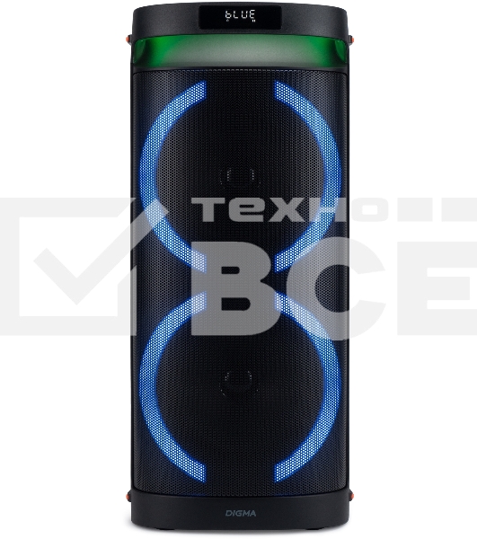 Минисистема Digma D-MC1750 черный 60Вт FM USB BT micro SD