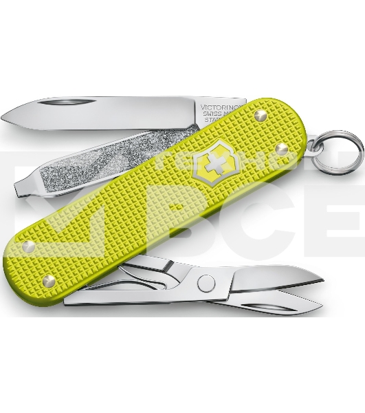 Нож перочинный Victorinox Alox Classic (0.6221.L23) 58мм 5 функций желтый подар.коробка