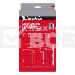 Набор ключей Matrix имбусовых HEX-TORX, 18 шт: HEX 1,5–10 мм, T10-T50, CrV, удлиненные, сатин. Matrix 12315, фото6