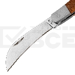 Нож PALISAD 79001  садовый 170мм складной изогнутое лезвие дерев.ручка, фото6