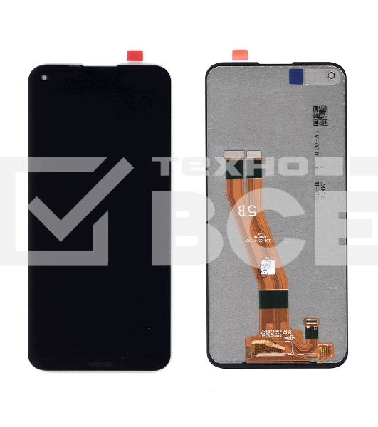 Дисплей для Nokia 3.4, черный