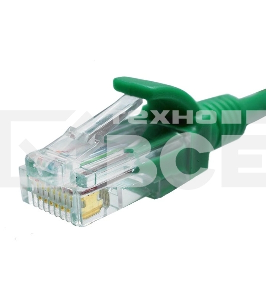 Патч-корд Suprlan 10-0157 UTP RJ-45 вил.-вилка RJ-45 кат.5E 1м зеленый LSZH 24AWG