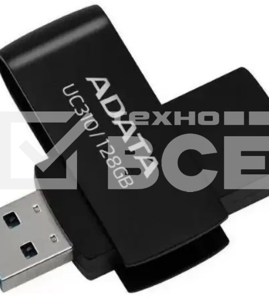 Флеш диск ADATA UC310-128G-RBK BLACK\GR 128GB