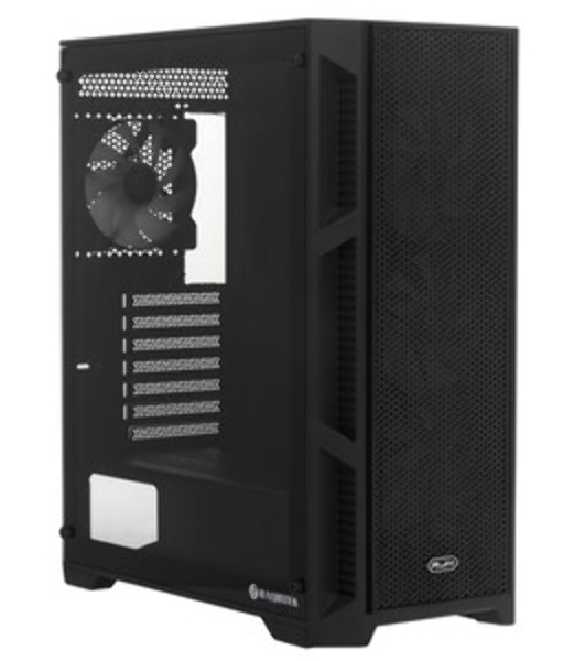 Корпус без блока питания Raijintek ARCADIA 41-MS4, Midi-Tower, TG, 1x120мм + 3x120мм ARGB, 2xUSB-A 3.0 + 1xUSB-C, ATX, mATX, mITX Black