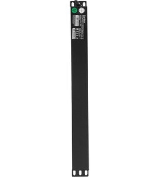 Блок розеток горизонтальный ExeGate ServerPro PDU-19H809 Al-8C13-EU2.5, 19', 1U, Алюминий, 8 IEC 320 C13, кабель с евровилкой VDE-250V-16A-3*1.5мм2, 2.5 метра, черный