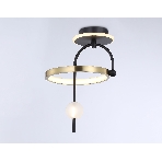 Светильник Ambrella light FL66424 BK/GD черный/золото 3000K/4200K/6400K 15W 240*220*347.7 (Без ПДУ), фото4