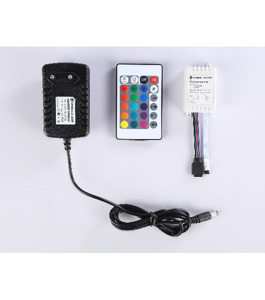 Комплект светодиодной ленты GS2402 5050 60Led/ 14.4W m/ 12V IP20 RGB/ 5000*10*1.87mm (4 конт.)
