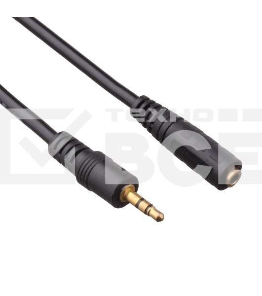Кабель-удлинитель звуковой Exegate (3.5mm Jack M - 3.5mm Jack F) 5м позолоченные разъемы