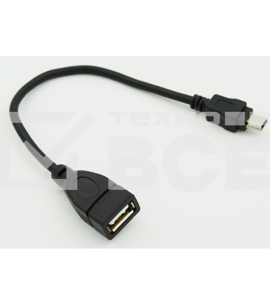 Кабель USB Behpex OTG USB(f)/miniUSB (0.2м)