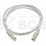 Патч-корд Lanmaster TWT RJ-45 (m)-RJ-45 (m) cat5E 0.5м серый , фото 1