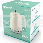 Чайник электрический Gorenje K15RL 1.7л. 2200Вт бежевый (корпус: металл/пластик), фото 1