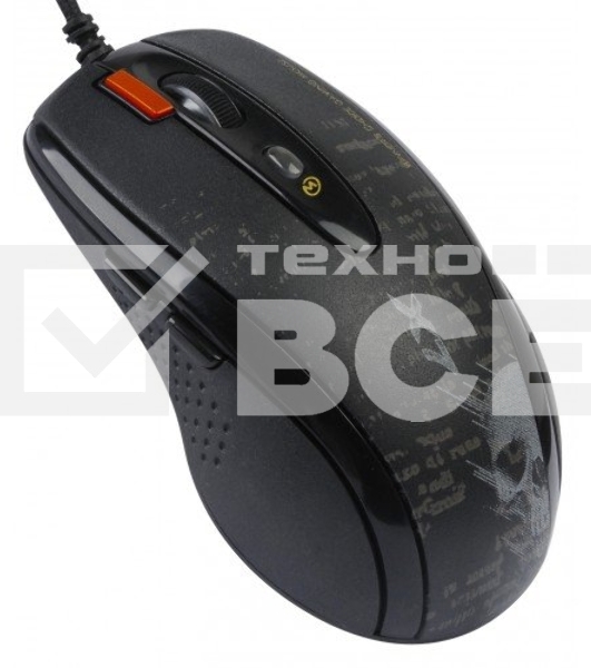 Мышь проводная A4Tech F5 черный, 3000 dpi, USB, кнопки - 7