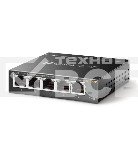 Сетевой коммутатор TP-Link SMB TL-SG105E 5-Port Gigabit Desktop Easy Smart Switch, 5 10/100/1000Mbps RJ45 ports, MTU/Port/Tag-based VLAN, QoS, IGMP Snooping