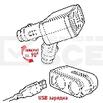Разветвитель автоприкуривателя 2 гнезда 1хUSB (5 V 1000 mA) Rexant, фото3