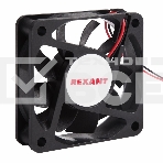 Вентилятор для корпуса Rexant RX 6015MS 24VDC черный, 60 мм, 4200 об/мин, 28 дБ, 2 pin, фото 1