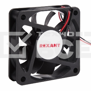 Вентилятор для корпуса Rexant RX 6015MS 24VDC черный, 60 мм, 4200 об/мин, 28 дБ, 2 pin